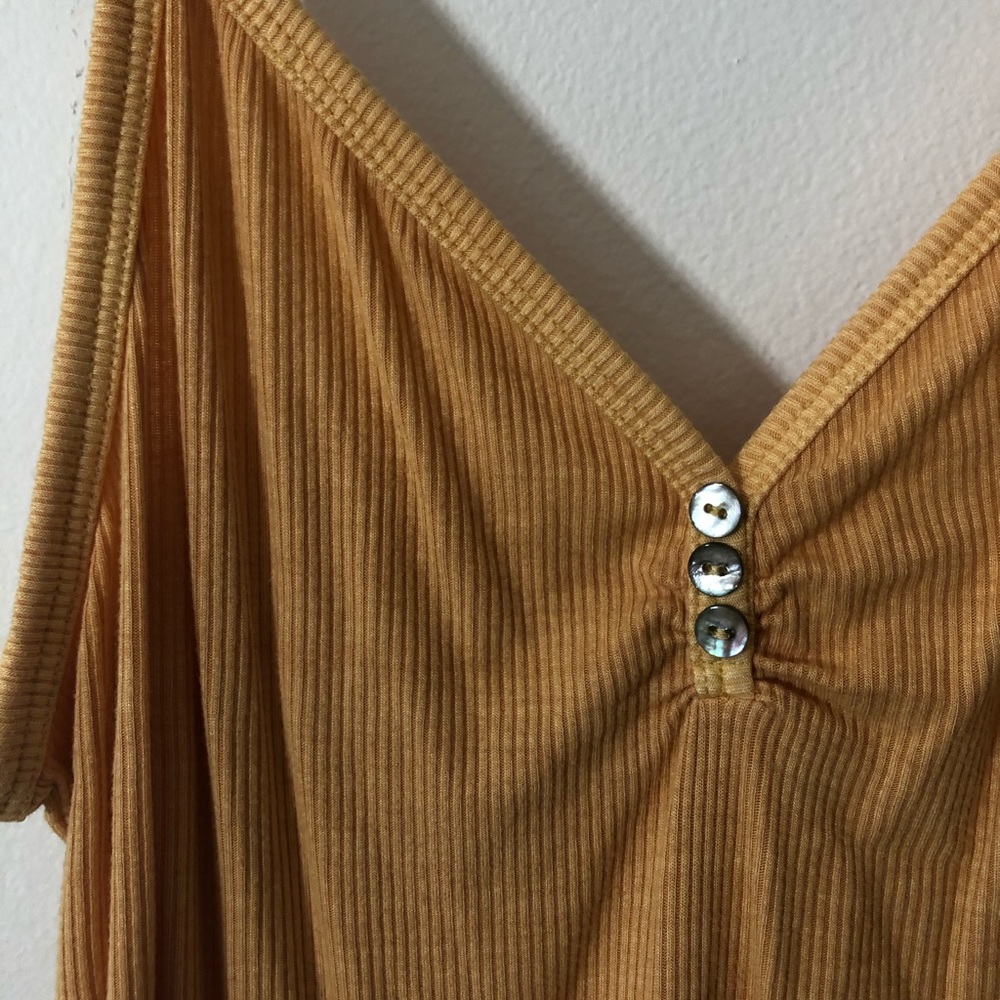 american eagle yellow ribbed tank - Picture 2 of 3